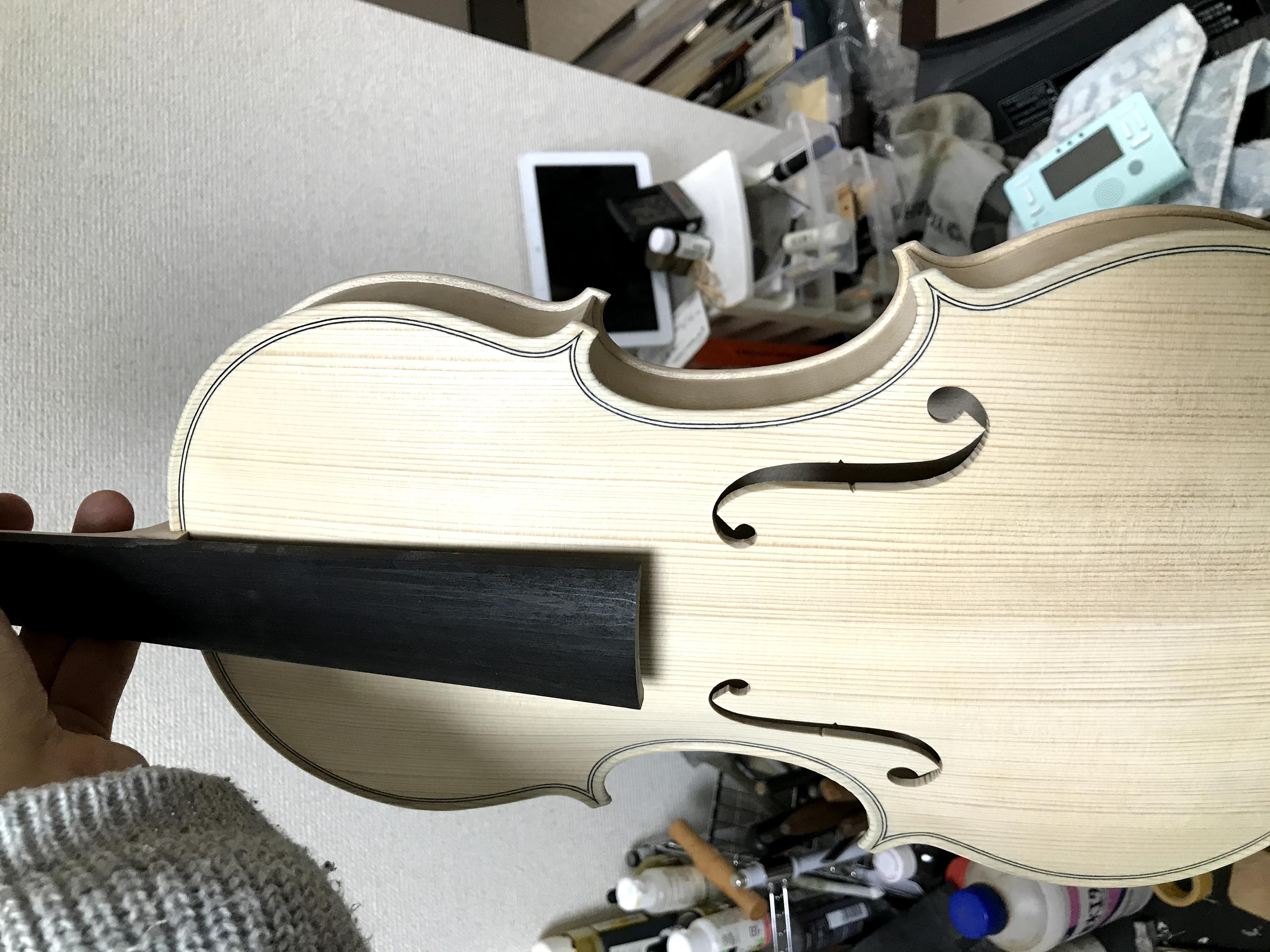 バイオリン製作について⑤【表板製作編】| 下川バイオリン工房